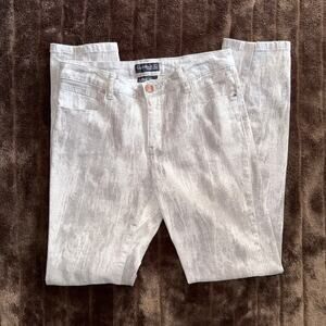 Conrad C Collection Metallic Gold/Silver Stretch Jeans - Melissa Fit - Sz‎ 4